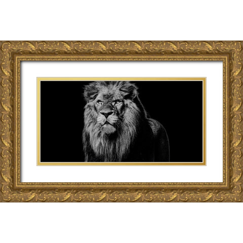 King Emerges 1 Gold Ornate Wood Framed Art Print with Double Matting by Prime, Marcus