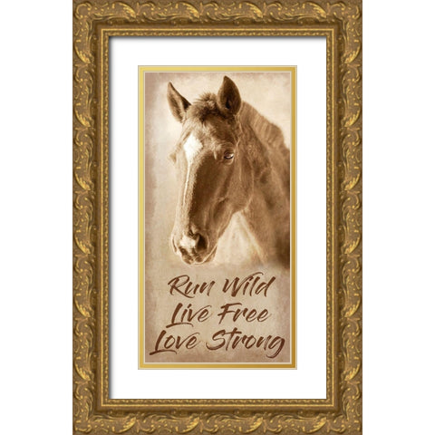 Live Free 1 Gold Ornate Wood Framed Art Print with Double Matting by Prime, Marcus