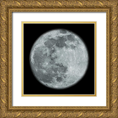 To The Moon 4 Gold Ornate Wood Framed Art Print with Double Matting by Prime, Marcus