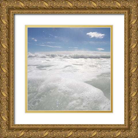Bubbles In The Sea 1 Gold Ornate Wood Framed Art Print with Double Matting by Prime, Marcus