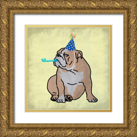 Life Of The Party Gold Ornate Wood Framed Art Print with Double Matting by Prime, Marcus