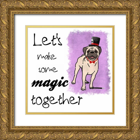 Making Magic Gold Ornate Wood Framed Art Print with Double Matting by Prime, Marcus