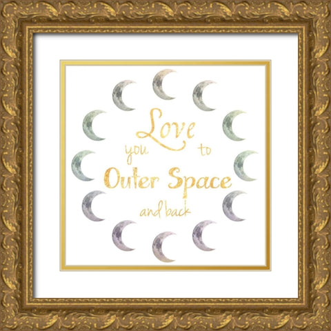 Outer Space And Back 2 Gold Ornate Wood Framed Art Print with Double Matting by Prime, Marcus