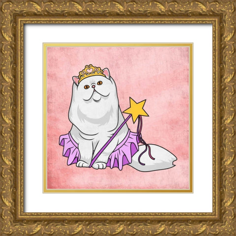 Miss Petunia Gold Ornate Wood Framed Art Print with Double Matting by Prime, Marcus