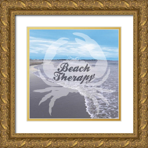 Beach Therapy Gold Ornate Wood Framed Art Print with Double Matting by Prime, Marcus