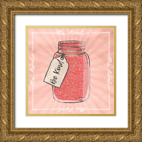 Jar Of Kindness Gold Ornate Wood Framed Art Print with Double Matting by Prime, Marcus