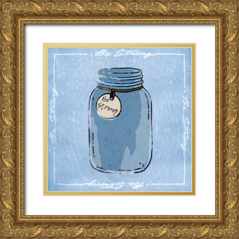 Jar Of Strength Gold Ornate Wood Framed Art Print with Double Matting by Prime, Marcus