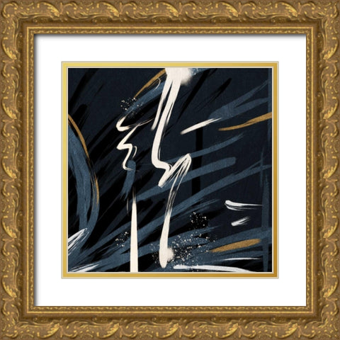 Hectic Desire Gold Ornate Wood Framed Art Print with Double Matting by Prime, Marcus