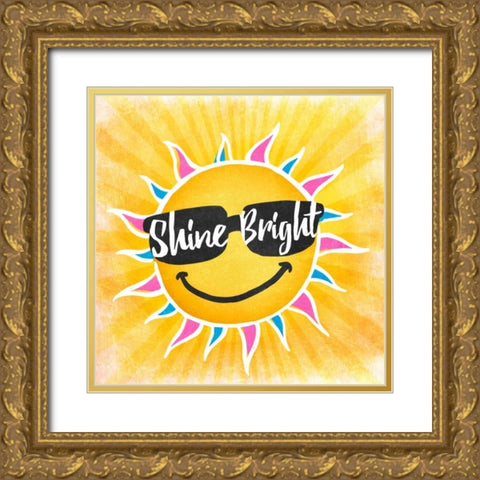 Shine Bright Gold Ornate Wood Framed Art Print with Double Matting by Prime, Marcus