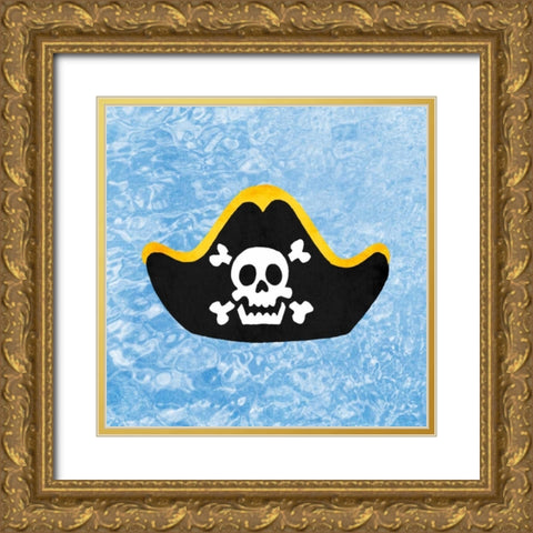 Pirates Hat Gold Ornate Wood Framed Art Print with Double Matting by Prime, Marcus