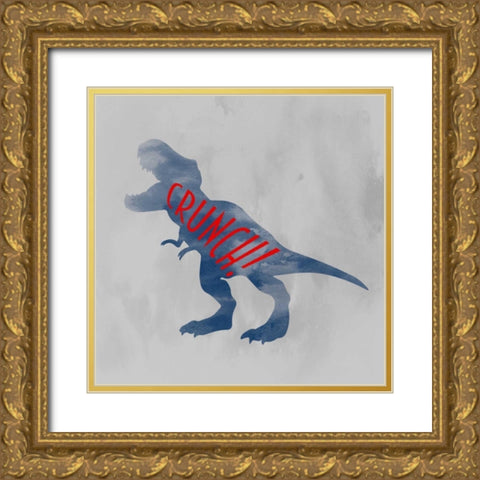 Prehistoric Rawr 2 Gold Ornate Wood Framed Art Print with Double Matting by Prime, Marcus