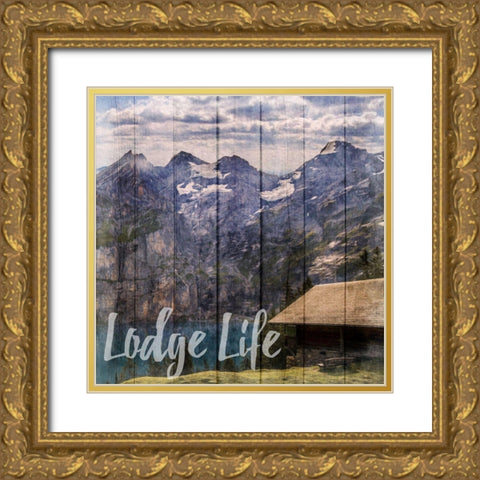 Lodge Dreams Gold Ornate Wood Framed Art Print with Double Matting by Prime, Marcus