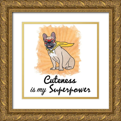 Super Zeus Gold Ornate Wood Framed Art Print with Double Matting by Prime, Marcus