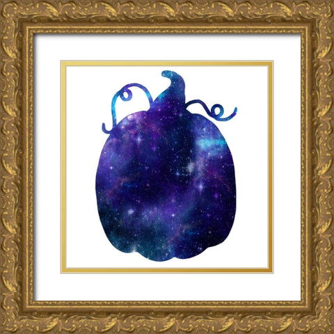 Celestial Pumpkin Gold Ornate Wood Framed Art Print with Double Matting by Prime, Marcus