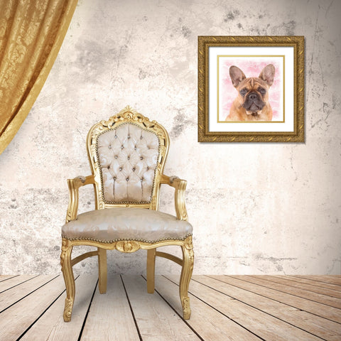Woof Woof 1 Gold Ornate Wood Framed Art Print with Double Matting by Prime, Marcus