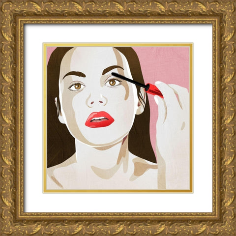 Fashionably Stylish 1 Gold Ornate Wood Framed Art Print with Double Matting by Prime, Marcus