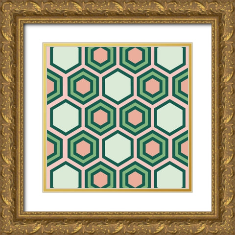 Dessert Glare Gold Ornate Wood Framed Art Print with Double Matting by Prime, Marcus