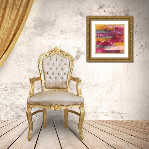 Wine Florist 1 Gold Ornate Wood Framed Art Print with Double Matting by Prime, Marcus