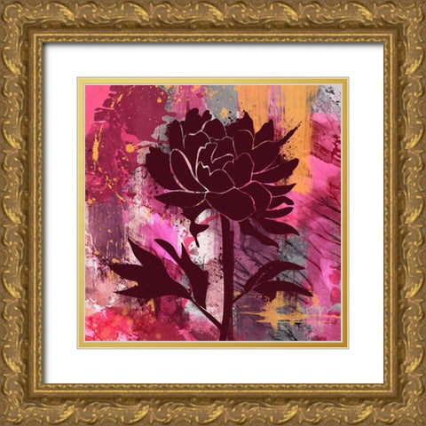 Urban Floral 2 Gold Ornate Wood Framed Art Print with Double Matting by Prime, Marcus