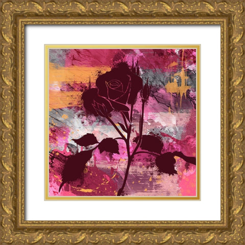 Urban Floral 3 Gold Ornate Wood Framed Art Print with Double Matting by Prime, Marcus