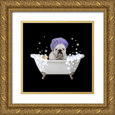 Bath Time Bubbles 3 Gold Ornate Wood Framed Art Print with Double Matting by Prime, Marcus