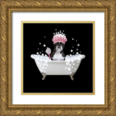 Bath Time Bubbles 4 Gold Ornate Wood Framed Art Print with Double Matting by Prime, Marcus