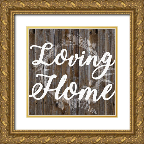 Loving Home Gold Ornate Wood Framed Art Print with Double Matting by Prime, Marcus