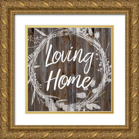 Loving Home 2 Gold Ornate Wood Framed Art Print with Double Matting by Prime, Marcus