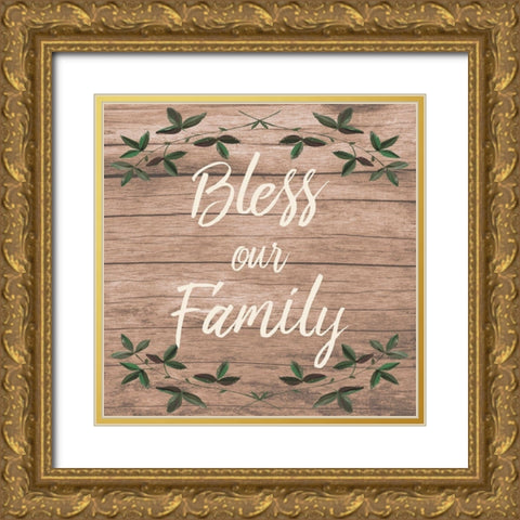 Blessed Family 1 Gold Ornate Wood Framed Art Print with Double Matting by Prime, Marcus