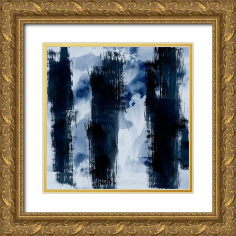 Mountain Streaks Gold Ornate Wood Framed Art Print with Double Matting by Prime, Marcus