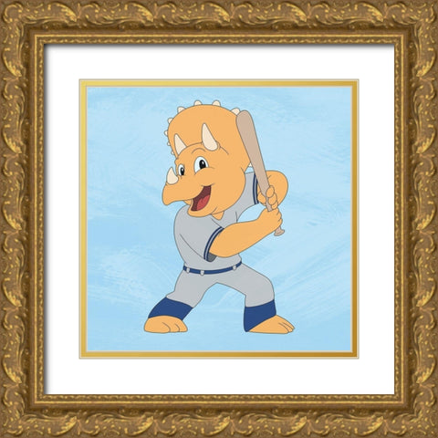 Dino Champ 1 Gold Ornate Wood Framed Art Print with Double Matting by Prime, Marcus