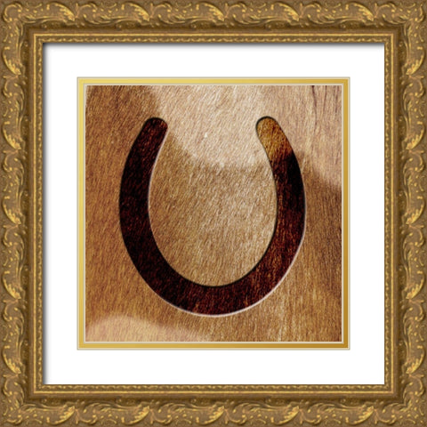 Horse Shoeing Around Gold Ornate Wood Framed Art Print with Double Matting by Prime, Marcus