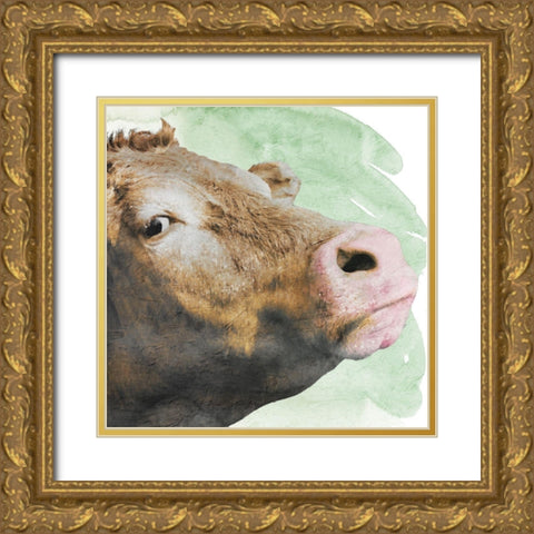 Agnes In Love Gold Ornate Wood Framed Art Print with Double Matting by Prime, Marcus