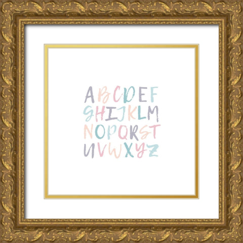 ABCD 2 Gold Ornate Wood Framed Art Print with Double Matting by Prime, Marcus