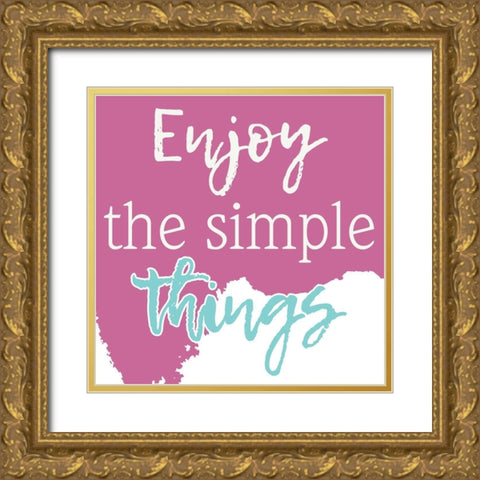 Simply Retro 1 Gold Ornate Wood Framed Art Print with Double Matting by Prime, Marcus