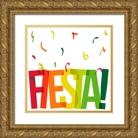 Fiesta Gold Ornate Wood Framed Art Print with Double Matting by Prime, Marcus