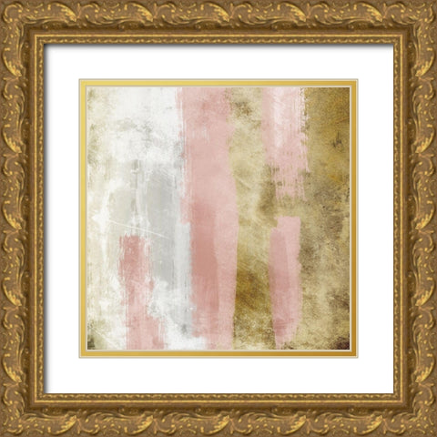 Gold Blush Shuffle 1 Gold Ornate Wood Framed Art Print with Double Matting by Prime, Marcus