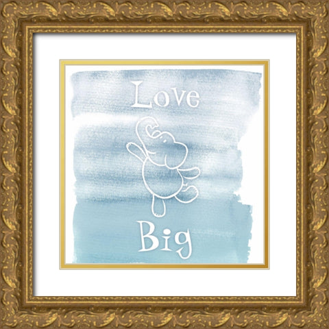 Love Big Gold Ornate Wood Framed Art Print with Double Matting by Prime, Marcus