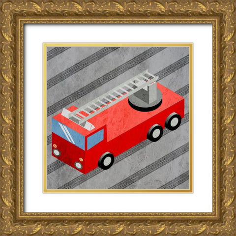 Moving Traffic 2 Gold Ornate Wood Framed Art Print with Double Matting by Prime, Marcus