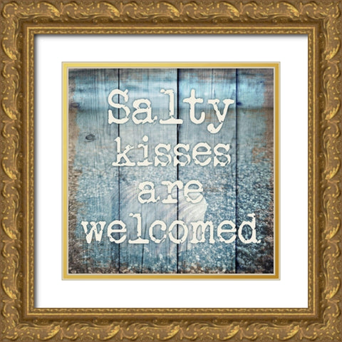 Salty Kisses 1 Gold Ornate Wood Framed Art Print with Double Matting by Prime, Marcus