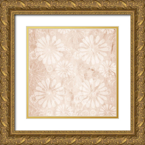 Floral Marble 1 Gold Ornate Wood Framed Art Print with Double Matting by Prime, Marcus
