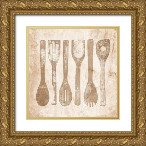 Kitchen Tools 1 Gold Ornate Wood Framed Art Print with Double Matting by Prime, Marcus