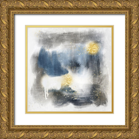 Spotty Abstract 1 Gold Ornate Wood Framed Art Print with Double Matting by Prime, Marcus