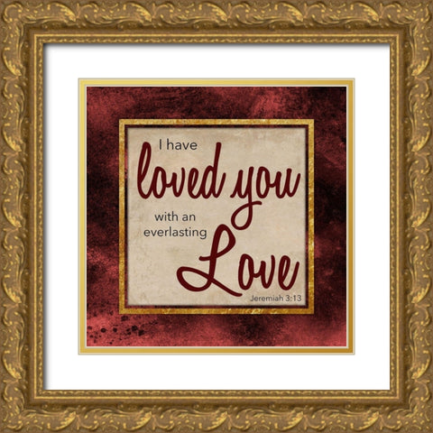 Everlasting Love 1 Gold Ornate Wood Framed Art Print with Double Matting by Prime, Marcus