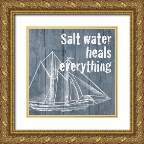 Salty Healing 1 Gold Ornate Wood Framed Art Print with Double Matting by Prime, Marcus