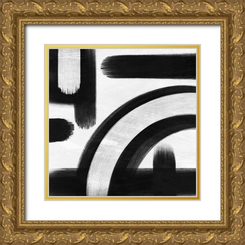 Abstract Statements 1 Gold Ornate Wood Framed Art Print with Double Matting by Prime, Marcus