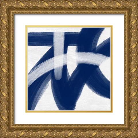 Indigo Statements 2 Gold Ornate Wood Framed Art Print with Double Matting by Prime, Marcus
