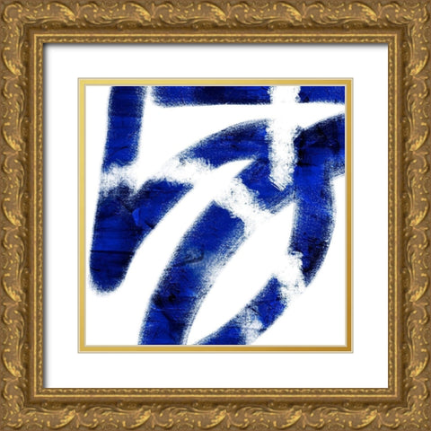 Indigo Prophecy 1 Gold Ornate Wood Framed Art Print with Double Matting by Prime, Marcus