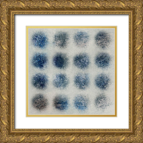 Arranged Droplets Gold Ornate Wood Framed Art Print with Double Matting by Prime, Marcus