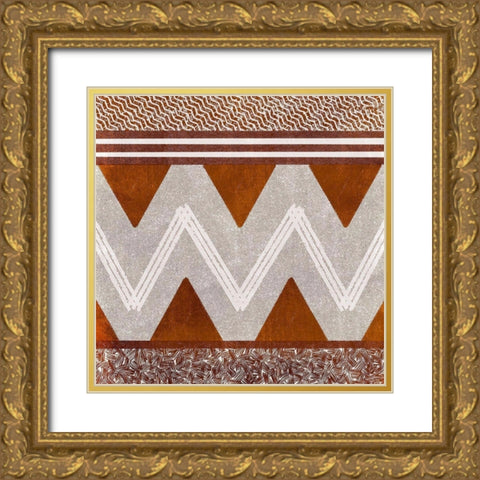 Boho Supreme Gold Ornate Wood Framed Art Print with Double Matting by Prime, Marcus
